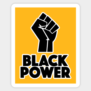 Black Power Fist Sticker